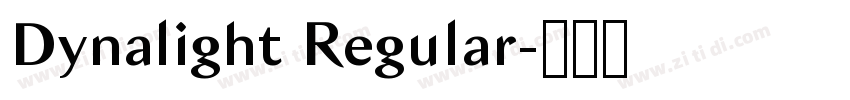 Dynalight Regular字体转换